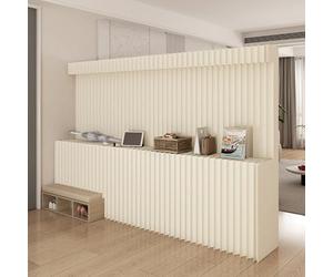 Foldable Paper Room Divider with Display Stand - Portable Display Paper Partition Wall for Home/Office/Exhibition, Lightweight Eco-Friendly Room Dividers Free Standing (H2m * L5m)