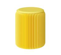 Foldable Paper Stool with Cushion - Portable Honeycomb Foot Stool Lightweight Yellow Bench for Home & Outdoor Use 32x40cm Honeycomb Design Furniture