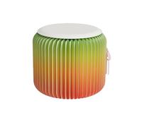 Foldable Paper Stools - Portable Cushioned Chair, Stylish Modern Design for Living Room, Office, Exhibition - Compact & Lightweight (Orange, Small)