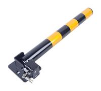 Foldable Parking Barrier HeavyDuty Security Bollard for Vehicle Entry HighVisibility Garage Post Black Safety Barrier for Driveways and Parking Lots