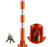 Foldable Parking Ber With Padlock, Parking Space Lock Folding Safety Bollard, Parking Assistant For Garage, Fold Down Parking Bollard For Garage Entrances