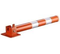 Foldable Parking Bollard Barrier Lock - Heavy Duty Security with Padlock, Durable Fold Down Design for Enhanced Safety