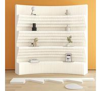 Foldable Partition Screen, Eco-Friendly Privacy Wall Adjustable for Home Office, Hotels, Stores & Studios