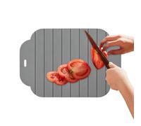 Foldable Pastry Board - Thick Roll Up Silicone Cutting Mats, Double Sided Flexible Dough Kneading Pad, Non Slip Non Stick Kitchen Chopping Block for Baking Bread Cookie, Portable for Camping