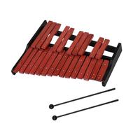 Foldable Percussion Instrument 25 Note Wooden Glockenspiel Xylophone With 2 Mallets