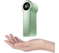 Foldable Personal Fan 100 Levels Adjustable Wind Power Foldable(Green)