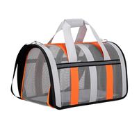 Foldable Pet Bag - Carry Bag, Foldable Pet Bag, Stylish Cat Carrier, Lightweight Travel Carrier with Multiple Mesh Inserts, Side Bag Carrier for Flying, for Long Time at the Vet, on
