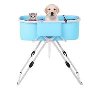 Foldable Pet Bath Tub - Adjustable Height Dog Washing Station for Indoor & Outdoor Use - Collapsible Elevated Bathtub for Small and Medium Dogs