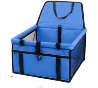 Foldable Pet Car Seat Cover 41x33x44cm Waterproof Mesh Window | Oxford cloth material Adjustable buckles and safety hooks for secure fit Built-in front pocket for storage
