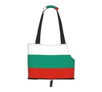 Foldable Pet Carrier, Bulgarian Flag Print Dog Tote Bag, Portable Cat Shoulder Satchel, Small Animal Travel Handbag for Puppy & Kitten