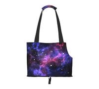 Foldable Pet Carrier & Shoulder Bag, Universe Galaxy Star Space Print Pet Tote Bag Cat Travel Tote for Small Dogs, Puppy Transport, Portable Animal Handbag