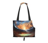 Foldable Pet Carrier, Wonderful soccer game Print Dog Tote Bag, Portable Cat Shoulder Satchel, Small Animal Travel Handbag for Puppy & Kitten