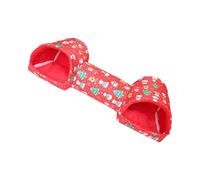 Foldable Pet Cave Bed Tunnel Nest for Chinchillas Gerbils Soft Warm Locking Sleeping Tunnel Accommodation for Small Animals