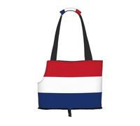 Foldable Pet Dutch flag Shoulder Bag - Portable Travel Carrier for Small Dogs&Cats, Waterproof with Safety Clip