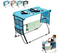 Foldable Pet Grooming Table,For Holding Anxious Cat During Baths,SturdyLoad | Foldable Pet Grooming Table,Safe Bathing Protection,Breathable Comfort Mesh,Sturdy Load,For Pets Bath,Trimming Claws
