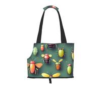 Foldable Pet Insect Atlas Shoulder Bag - Portable Travel Carrier for Small Dogs&Cats, Waterproof with Safety Clip