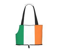 Foldable Pet Irish flag Shoulder Bag - Portable Travel Carrier for Small Dogs&Cats, Waterproof with Safety Clip