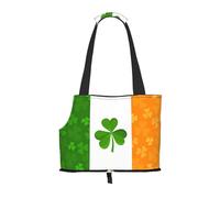 Foldable Pet irish flag Shoulder Bag - Portable Travel Carrier for Small Dogs&Cats, Waterproof with Safety Clip