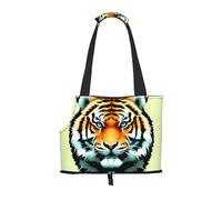Foldable Pet Little fat tiger head Shoulder Bag - Portable Travel Carrier for Small Dogs&Cats, Waterproof with Safety Clip