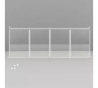 Foldable Pet Playpen for Cats Small Dogs and Rabbits Durables Resin Plastic with Strong Sticky Hooks no Trace Hook Two Installation Methods(71X45)