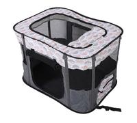 Foldable Pet Playpen for Dogs Cats Puppies, Breathable Mesh Kennel Tent with 600D Oxford Fabric Indoor Outdoor Travel Cage for Kittens Rabbits