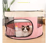 Foldable Pet Playpen for Indoor Outdoor Use, Portable Kennel for Dogs Cats Rabbits, Exercise Pen Playground House for Travel Camping