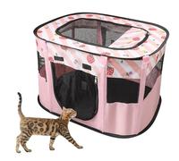 Foldable Pet Playpen, Portable Dog Cat Kennel Cage, Indoor/Outdoor Pop up Pet Tent Fence, Rectangle Delivery Room Pets Tent for Puppy Dog Kitten Cat