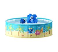 Foldable Pet Pool - Dog Pool Refusable | Cat Bathtub | Pool Kiddie PVC Non Slip for Pets | Pet Bath Tub for Pets