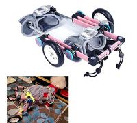 Foldable Pet Scooter Wheelchair,Adjustable Dog Wheelchair for Back Legs,Doggie Wheelchairs for Disabled Dog Hind Leg Assist ( Size S)