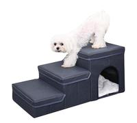 Foldable Pet Storage Stairs - Pet Stairs Storage, Slip-Proof Dog Step | Lightweight Foldable Design for Small and Medium Pets, durabl Non-Slip Steps for Beds and Sofas, Convenient Pet Access Solution
