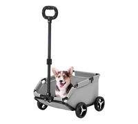Foldable Pet Stroller for Cats & Small Dogs Lightweight 4 Wheel for Travel Shopping Walking & Play Easy to Use Cact Design