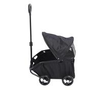 Foldable Pet Stroller for Small Dogs & Cats Lightweight Portable Design with Canopy 3 Step Easy Folding Multi Functal Use Perfect for Travel (Black)