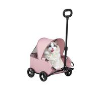 Foldable Pet Stroller for Urban Transport, Ideal for Walks, Parks, and Shopping, Includes Accessories