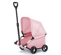 Foldable Pet Stroller with Canopy, 4-Wheel Design for Easy Travel & Walking, Perfect for Small to Medium Dogs - Lightweight & Convenient Pet Carrier