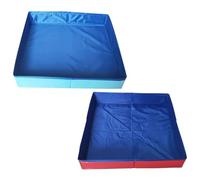 Foldable Pet Swimming Pool - 2 Pack Puppy/Kitten Wading Pool, Collapsiblea Square-Shaped Paddling Pool for Dogs, Cats and Kids, Non-Inflatable Pet/Kids Bathing Tub for Home, Yard, Garden, In/Outdoor