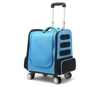 Foldable Pet Travel Trolley Dog Transport Box Cat Crate Bag Case Pocket Cat/Dog Backpack Carrier Breathable Pet Travel Backpacks