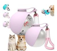 Foldable Pet Water Bottle for Travel, 2 in 1 Portable Dog Drink Water Container with Silicone Bowl, 285ml LeakProof Puppy Drinking Feeder for Walks, Hikes, Road Trips (a*(2-pack))