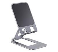 Foldable Phone Holder Aluminum Adjustable Portable Desk Stand Cell Phone Stand Compatible for iPhone Tablet Laptop Smartphones