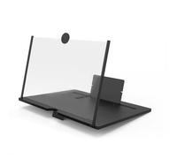 Foldable Phone Magnifier Screen, 3D Pull-Out HD Phone Screen Magnifier, Amplifier Desktop Magnifying for All Smartphone, Watching Football, Seniors Reading (Black, 10 Inch)