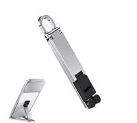 Foldable Phone Stand With Keychain - V Shape Aluminum Alloy Portable Foldable Holder - Cell Phone Stand | for Offices Video Recording Calling Home Outdoor Study Living Rooms Kitchen