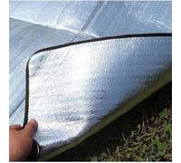 Foldable picnic blanket Camping Aluminum Sleeping Foam Mat, Almohadilla de Espuma de Aluminio de Doble Cara a Prueba de Humedad Impermeable y Aislante(3 x 2m)