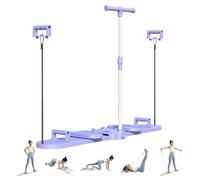 Foldable Pilates Board, Home Gym Equipment, 4-in-1 Multifunctional Core Strengthener with Timer, Portable Ab Trainer for Home Workout Fitness