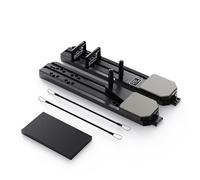 Foldable Pilates Reformer Machine - Adjustable Home Gym System with Timer & Counter, Portable Full-Body Workout Equipment for Core Training, Leg Toning, Yoga & Cardio (Black)