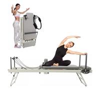 Foldable Pilates Reformer Machine, Compact Foldable Pilates Machine Home Equipment For Beginners For Home Yoga Exercise