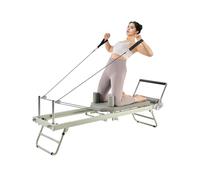 Foldable Pilates Reformer, Pilates Bed With Dual Resistance Spring Cord, Pilates Workout Machine For Home Gym Studio Use, Reformer Set For Advanced Users And Beginners, Up To 440 LBS