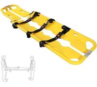 Foldable Plastic Scoop Stretcher, Adjustable Length Patient Transport Medical Stretcher Portable Fire Emergency Flat Stretcher for Hospital Clinic Home Sports Venues Ambulance Stretcher Nohead