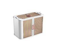 Foldable Plastic Sto Boxes with Shutter Doors, ckable Containers with Lid & Wheels for Bedroom, Wardrobe, Office nizat & Decluttering Soluts