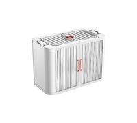 Foldable Plastic Sto Boxes with Shutter Doors & Lid, ckable with Wheels - Ideal for Bedroom, Wardrobe, Office & Home nizat Soluts