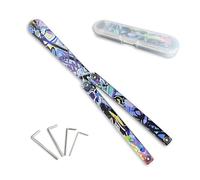 Foldable Plastic Tool with Hip-hop Graffiti - Safe Plastic Training Tool for Beginners, Includes Storage Case & 4 Hex Wrenches, Lightweight & Perfectly Balanced