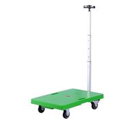 Foldable Platform Cart with Wheels 100kg Load Capacity Tool-Free Assembly Ideal for Schools Restaurants Offices - Heavy Duty Utility Trolley